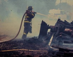 В Черноярском округе оперативно ликвидирован пожар