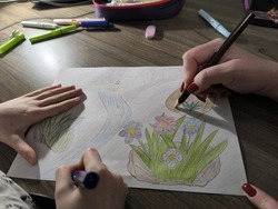 Черноярцы рисуют приход весны