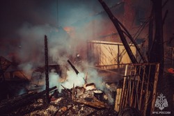 Пожар в Черноярском округе тушили больше трёх часов