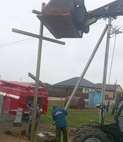 В черноярском селе установили поклонный крест